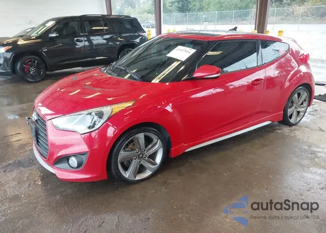 2013 Hyundai Veloster Turbo W/Black from USA, damaged, VIN KMHTC6AE9DU106071